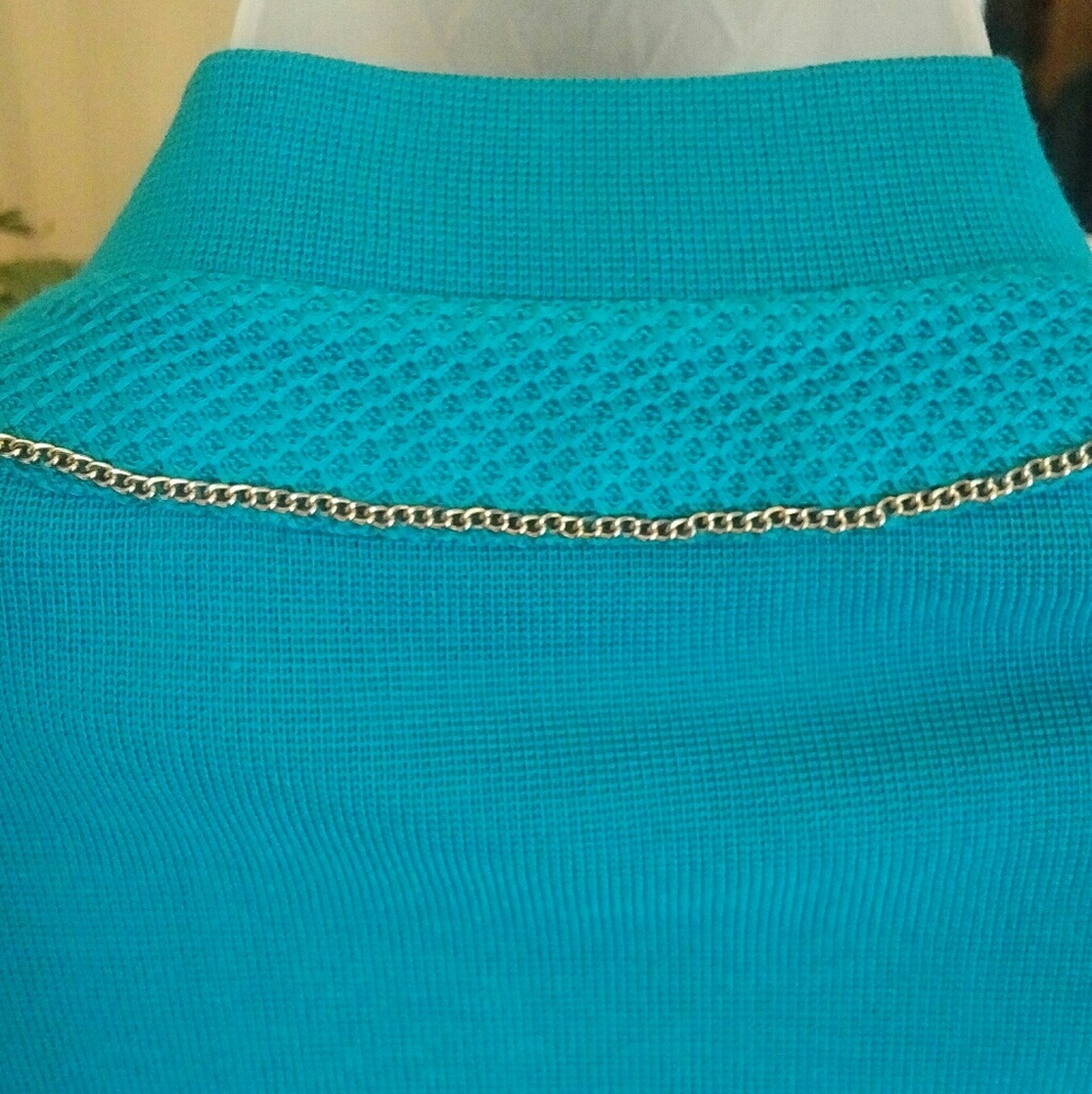 Fabulous Misook Jacket Gold Chain Trim Like New M - Picture 8 of 8